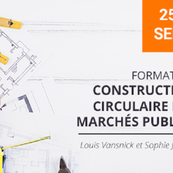 25 septembre 2020 | Formation : construction circulaire des marchés publics - EQUAL team